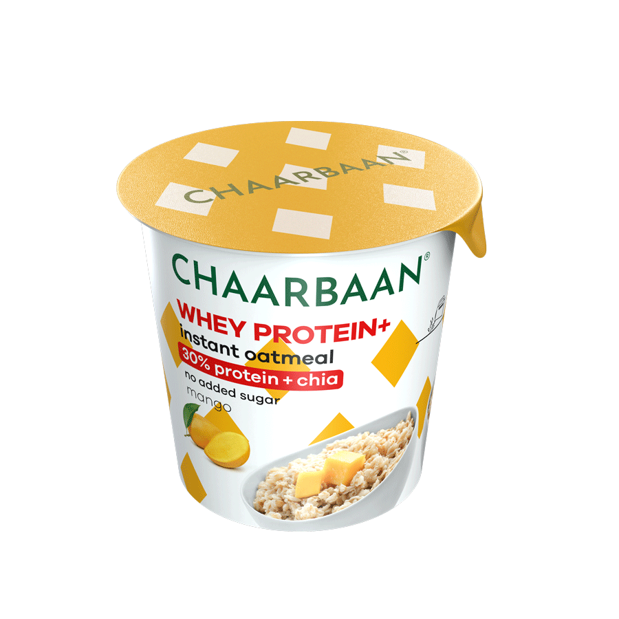 بسته 12 عددی اوتمیل لیوانی با پروتئین و چیا طعم انبه چاربان