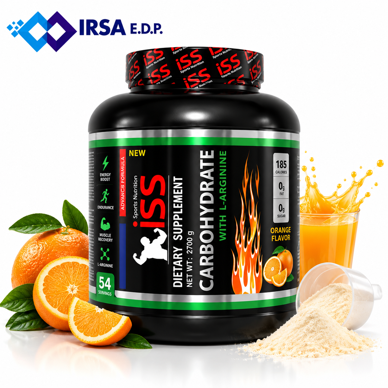 پودر کربوهیدرات و ال آرژنین آی اس اس 2700 گرم