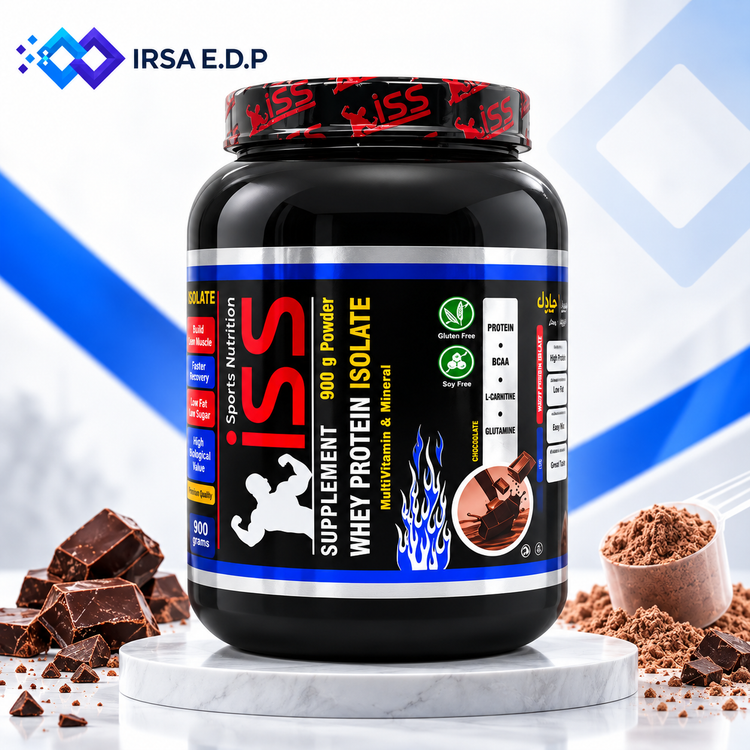 وی پروتئین ایزوله + مولتی مینرال ISS (900 گرم) | 24 گرم پروتئین خالص | بدون شکر و گلوتن + مولتی ویتامین